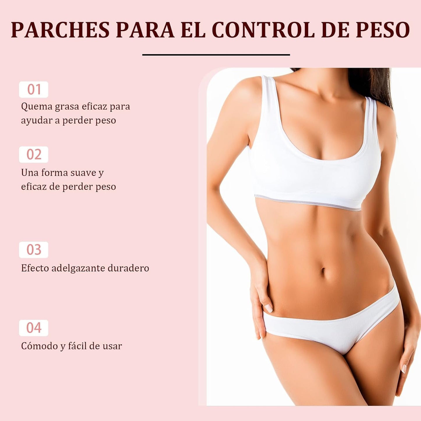 Parches GLP-1 Control de peso. Apoyo diario para el control del apetito y el metabolismo