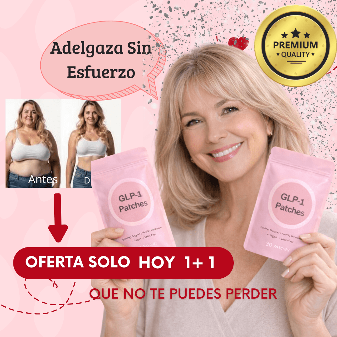 Parches GLP-1 Control de peso. Apoyo diario para el control del apetito y el metabolismo