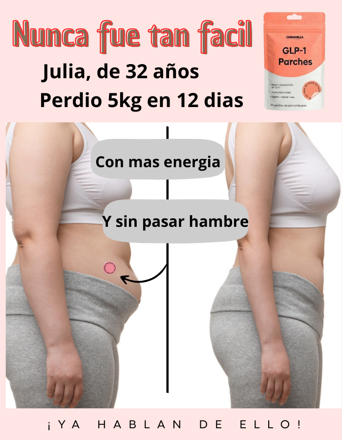 Parches GLP-1 Control de peso. Apoyo diario para el control del apetito y el metabolismo